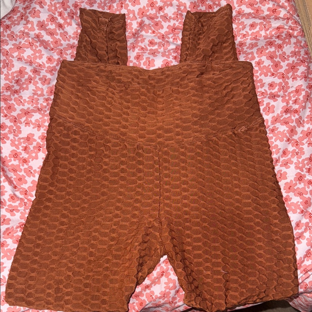 No Comment Women's Brown Textured Pants